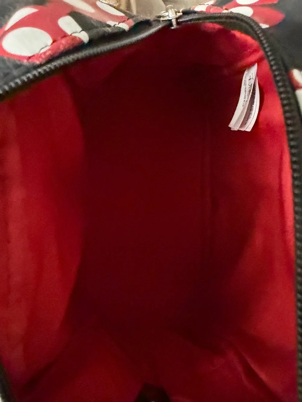 Disney Black Red and White Polka Dot Mini Backpack
